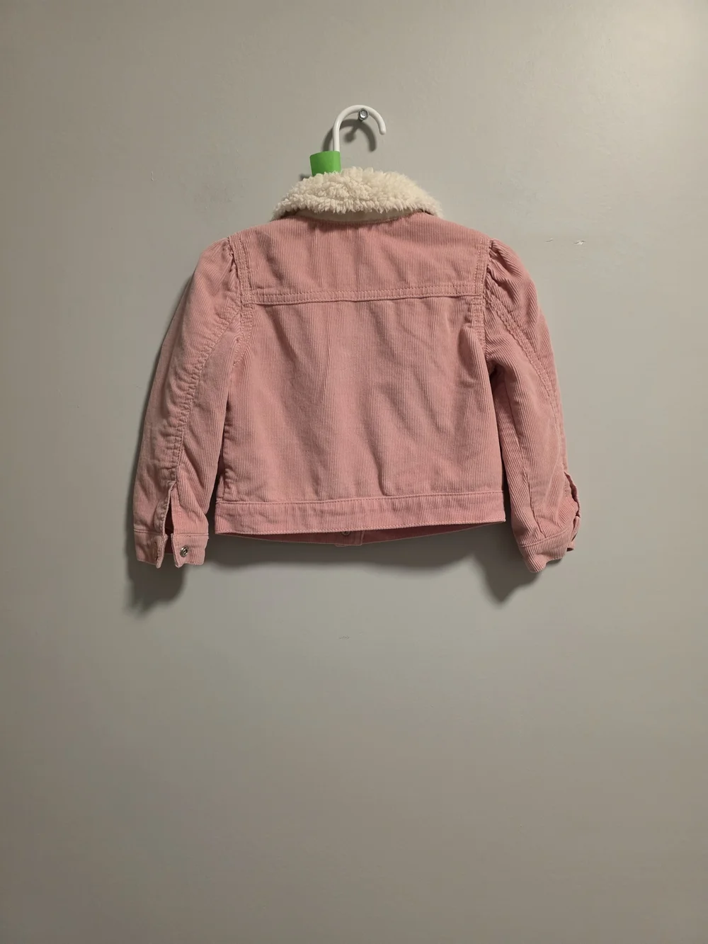 OshKosh B'gosh Light Pink Corduroy Jacket with Cream Sherpa Collar